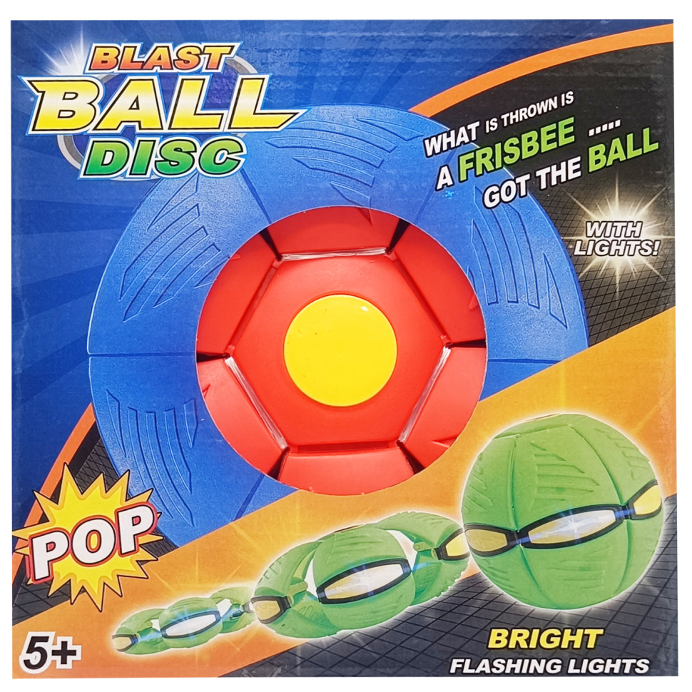 Летающий трансформерный мяч «FLAT BALL» FB-001 Красный