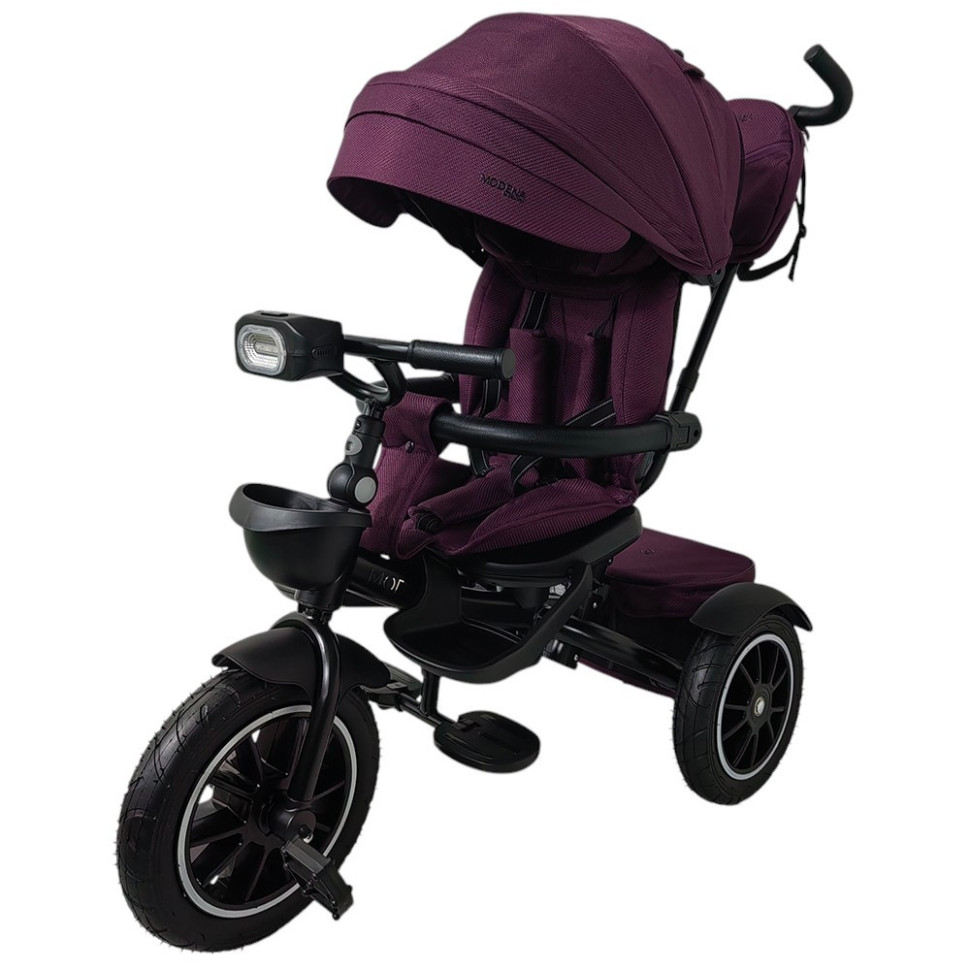Детский трехколесный велосипед MODENA ME 1193 Purple, с родительской ручкой