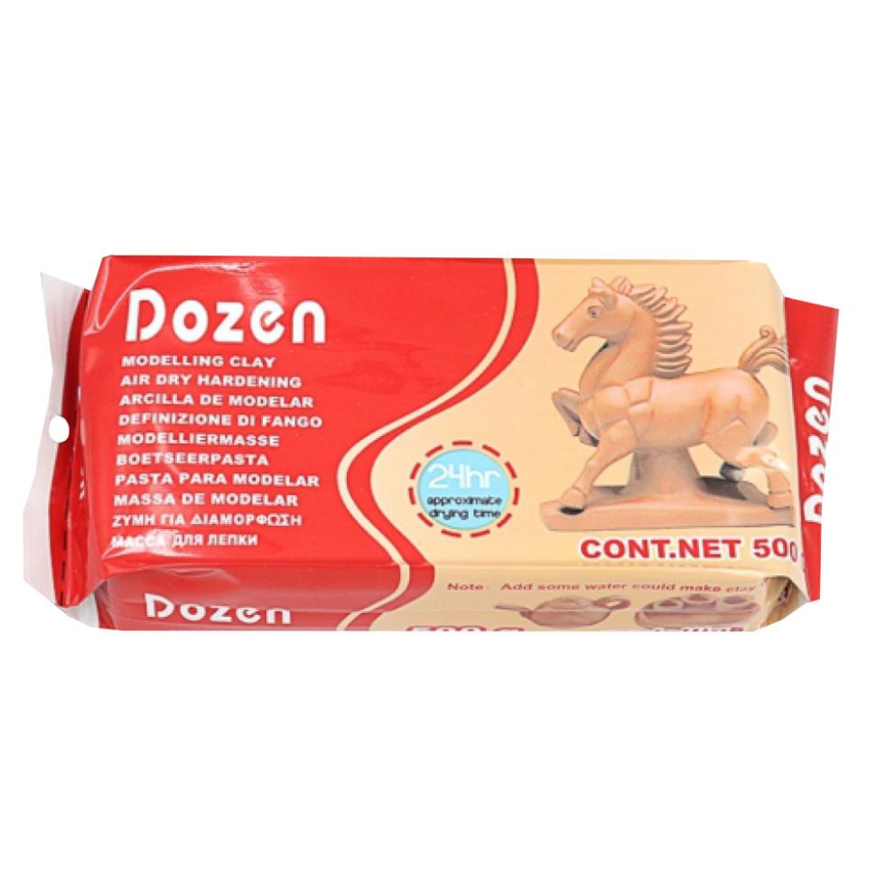 Масса для лепки "Dozen" DSCN0666 коричневая 500 грамм