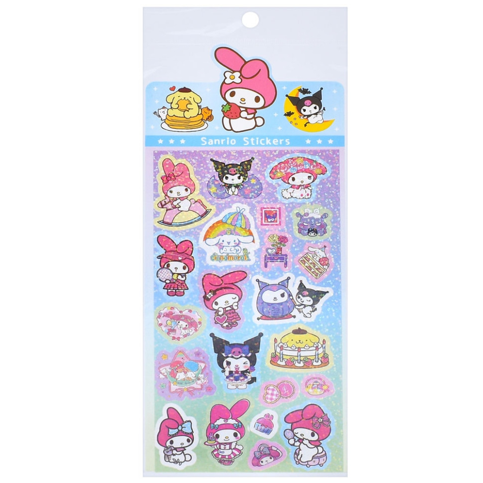 Наклейки декоративные "Sanrio Stickers" SZ240906-13 с блестками