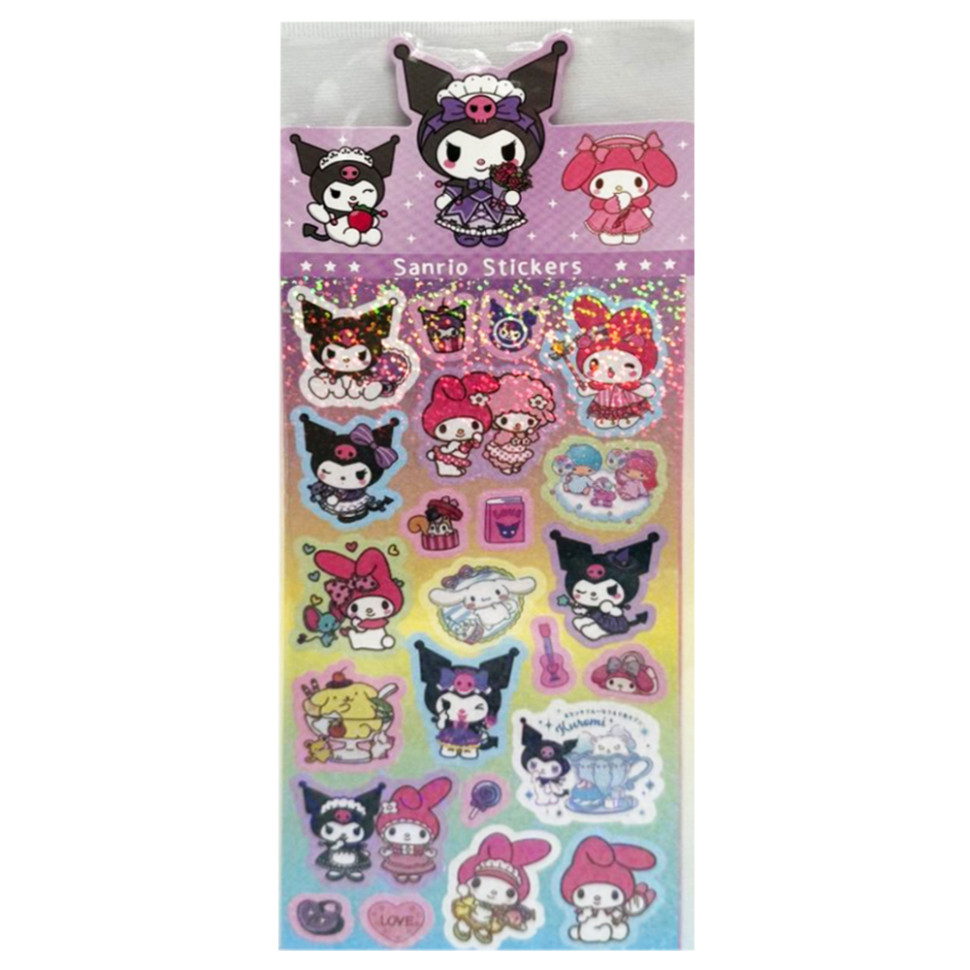 Наклейки декоративные "Sanrio Stickers" SZ240906-2 с блестками
