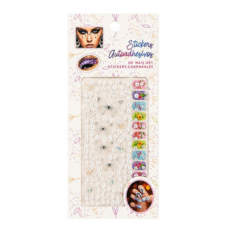 Наклейки декоративные XY-030(White) для маникюра и макияжа