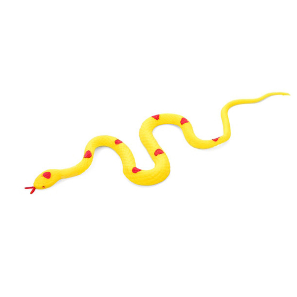 Детская игрушка антистресс "Змея" 7213(Yellow) резиновая 39 см