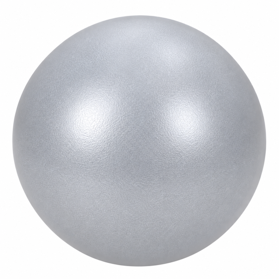 Мяч для фитнеса и пилатеса MS 4503(Silver) серебристый 22 см, 100 гр