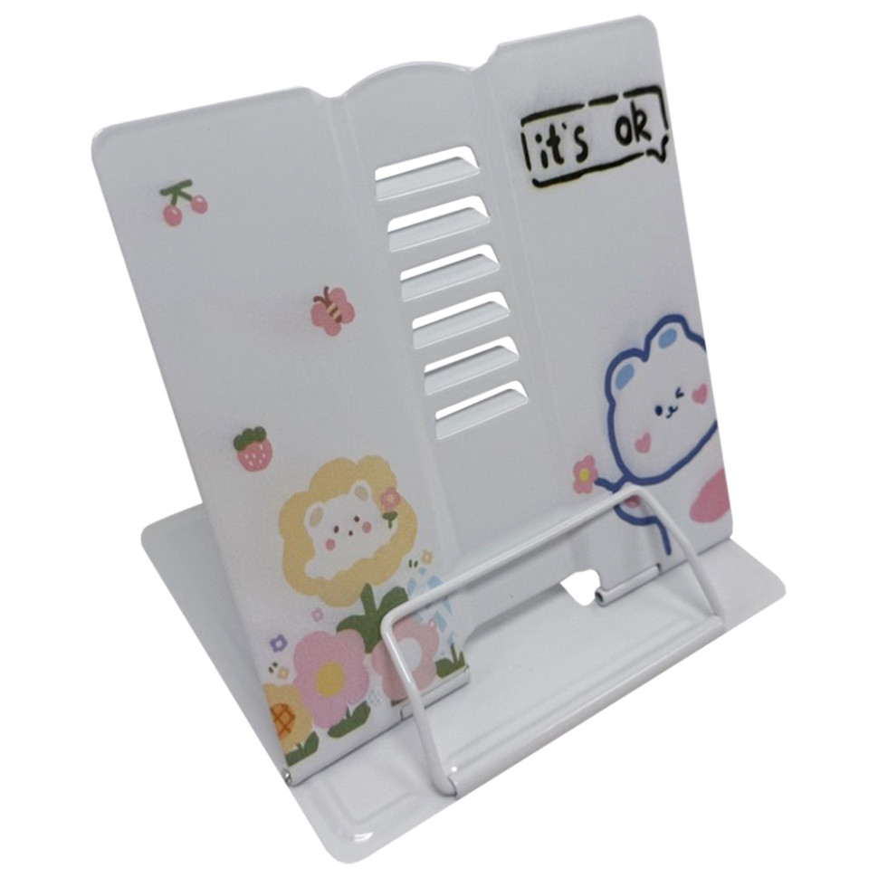 Подставка для книг "Animals" 555-568-S(White) металлическая