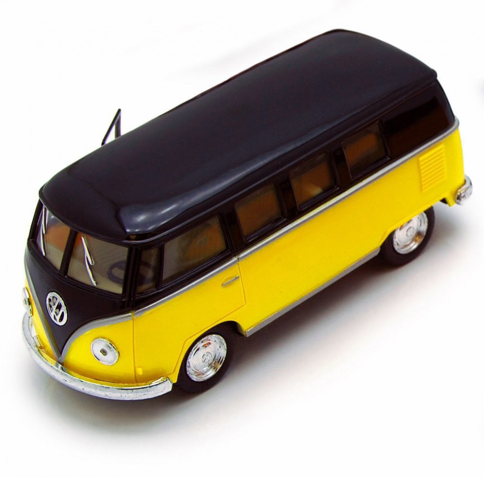 Модель автобус KT5376W Volkswagen T2 BUS Желтый