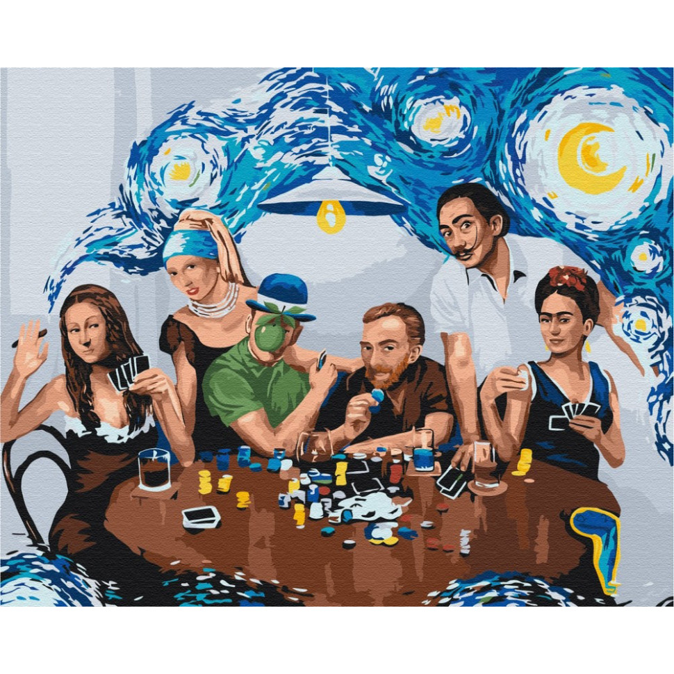 Картина по номерам "Друзья-шедевры" ©Viktoriya Kovalenko BS52761, 40х50 см 
