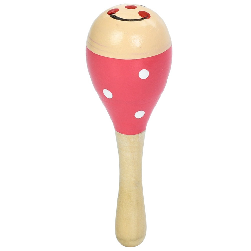 Деревянная детская игрушка "Маракас" MD 2192(Pink) 11,5 см