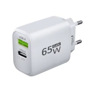 USB-C зарядний пристрій GaN 65W PD Fast Charge