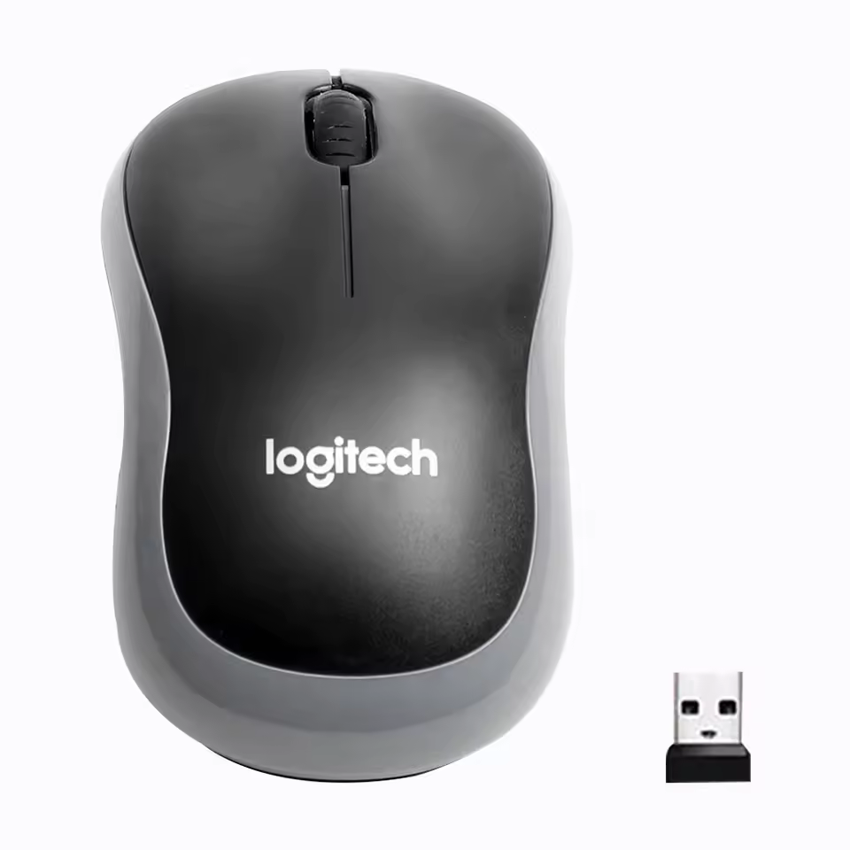 Бездротова миша Logitech M185 – сірий, портативна