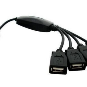 Хаб USB Lapara 4 порти USB 2.0 чорний