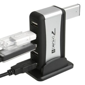 Хаб USB Lapara 7 портов USB 2.0 с блоком питания черный