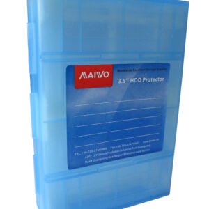 Контейнер Maiwo захисний для 1*HDD 3,5" або 4*HDD 2,5"/SSD пластиковий блакитний