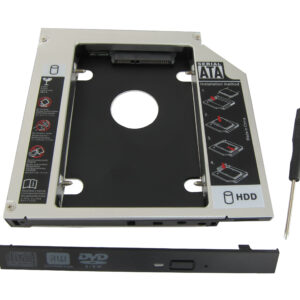 Кишеня-адаптер Maiwo для підключ. 2,5" HDD/SSD SATA3 у відсік приводу ноутбука товщ.12,7 мм, алюмін