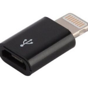 Адаптер Lapara компактний Apple Lightning на Micro USB для заряджання iPhone 5/5S/6/6+, iPad, чорний