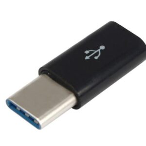 Адаптер Lapara USB 3.1 Type-C male на Micro USB female OTG для заряджання, чорний