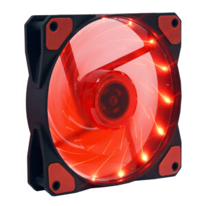 Вентилятор Cooling Baby 12025BRL 120x120x25мм BB, 22дБ, червоний round LED 12V,1000 об/хв,