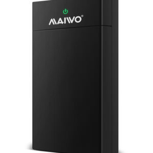 Кишеня Maiwo зовнішня для HDD 3,5"/2,5" SATA III через USB3.0 безгвинтове засув кріпл. пластик чорна
