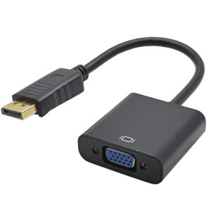 Адаптер STLab DisplayPort Male - VGA Female, 1080P чорний