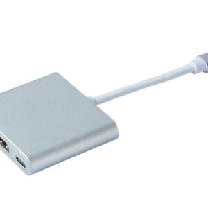 Адаптер Dynamode USB3.1 Type-C to 1хHDMI, 1хUSB 3.0, 1хUSB Type-C Female, розд.здат. до 4K 3840x2160