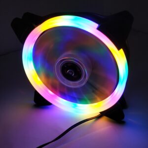 Вентилятор Cooling Baby RAINBOW 1 мультікольоровий round LED 120x120x25мм HB, 24,5дБ, 12V,