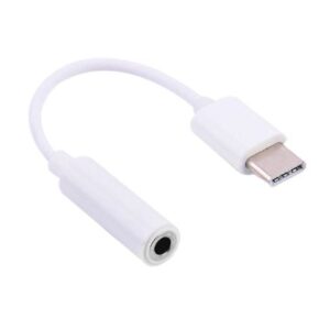 Адаптер Lapara для наушников USB Type-C Male - Audio AUX mini jack 3,5 mm Female, білий