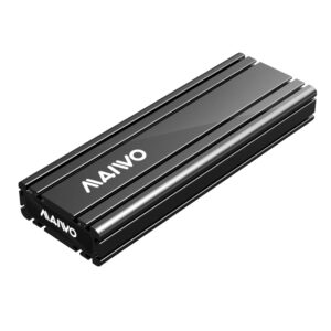 Кишеня Maiwo зовнішня для M.2 SSD NVMe (PCIe) через USB3.1 GEN2 Type-C на гвинтах алюм. матова чорна