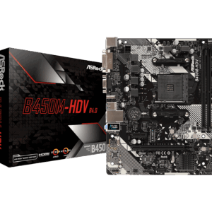 Материнська плата ASRock B450M-HDV R4.0 (sAM4, AMD B450, PCI-Ex16)