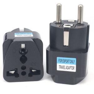 Перехідник мережевий Dynamode US/UK/AU на EU, чорний