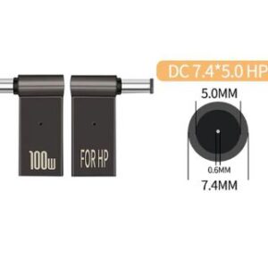 Адаптер PD 100W USB Type-C Female to DC Male Jack 7.4x5.0 mm – для заряджання ноутів HP