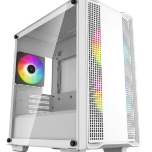 Корпус Deepcool CC360 WH ARGB білий Без БП Mini-ITX/Micro-ATX,2x3.5,2+1*2.5";418×215×431мм(L×W×H)