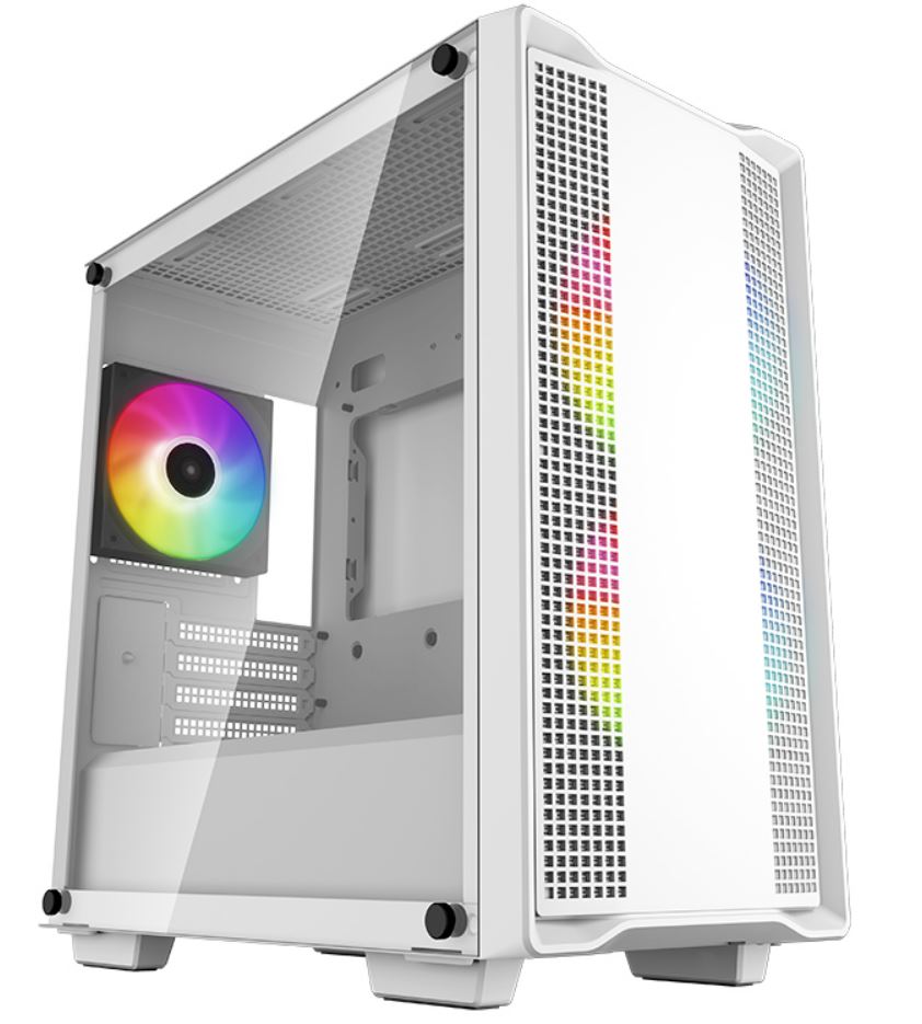 Корпус Deepcool CC360 WH ARGB білий Без БП Mini-ITX/Micro-ATX,2x3.5,2+1*2.5";418×215×431мм(L×W×H)