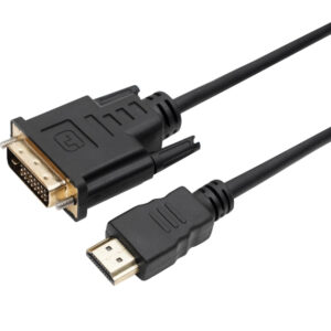 Кабель Dynamode HDMI male - DVI (24+1) male, двонаправлений, довжина 1.8 м