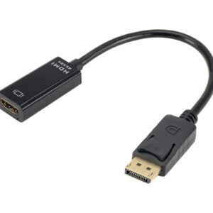 Адаптер STLab DisplayPort Male - HDMI 4K Ultra HD Female, чорний