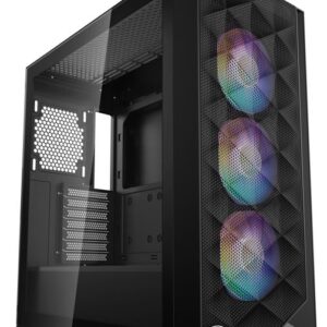 Корпус PcCOOLER CPSC3D510 BK ARGB чорний E-ATX/ATX/Micro ATX/Mini-ITX без БП (LxWxH)455*220*491мм/