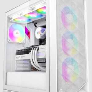 Корпус PcCOOLER CPS C3D510 WH ARGB білий  E-ATX/ATX/Micro ATX/Mini-ITX без БП (LxWxH)455*220*491мм/