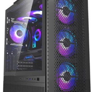 Корпус PcCOOLER CPS ME200 MESH чорний EATX/ATX/Micro ATX/Mini-ITX без БП (LxWxH)432x225x495мм/