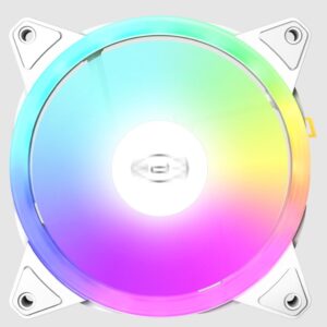 Вентилятор PC COOLER F3 T120 ARGB білий для корпусу 120x120x25мм, HB,