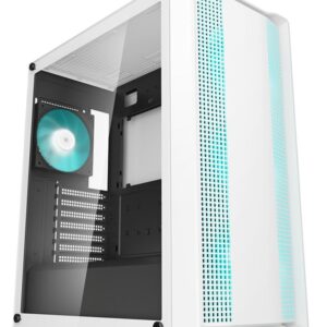 Корпус Deepcool CC560 WH V2 білий Без БП Mini-ITX/Micro-ATX/ATX,2x3.5,2+1*2.5"; 432×215×483мм(L×W×H)