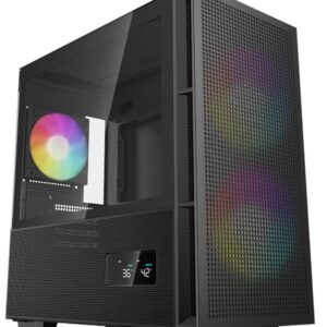 Корпус Deepcool CH360 Digital чорний без БЖ Mini-ITX / Micro-ATX, 2x3.5,2+1*2.5";