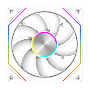 Вентилятор PCCOOLER FG120 ARGB WH білий для корпусу 120x120x25мм, HB, 5V ARGB 3-pin