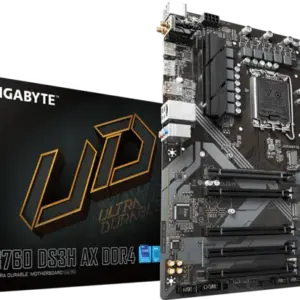 Материнська плата GIGABYTE B760 DS3H AX DDR4 (s1700, Intel B760, PCI-Ex16)
