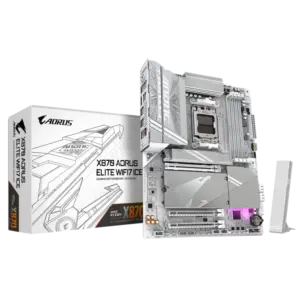 Материнська плата GIGABYTE X870 A ELITE WF7 ICE (sAM5, AMD X870, PCI-Ex16)