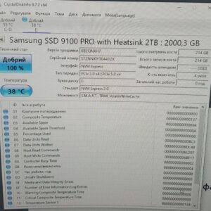 SSD M.2 NVMe 2TB Samsung 9100 Pro Pascal TLC 14700/13400MB/s PCIe 5.0 wth Heatsink open box