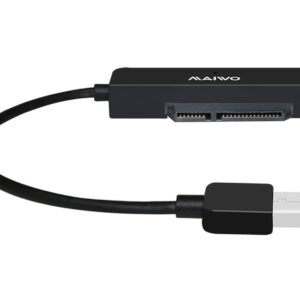 Адаптер Maiwo для підключення HDD 2,5" SATA II/III / SSD до портів USB 3.0 пластик, чорний
