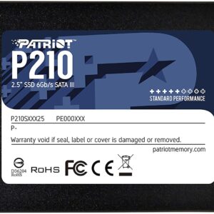 SSD 2,5 1TB Patriot P210 3D NAND 520/430MB/s