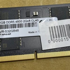 Модуль пам'яті SO-DIMM DDR5 32GB 4800 Samsung OEM C40 на чіпах K4RAH046VR[B/F]