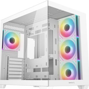 Корпус Deepcool CG530 4F білий без БЖ ITX/Micro-ATX/ATX, білиу ,2x3.5,2+1*2.5"; 440х285х399мм,