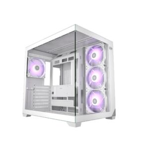 Корпус PcCOOLER CPS C3 T700 ARGB WH білий ATX/Micro ATX/Mini-ITX без БП (LxWxH)420x285x400мм/