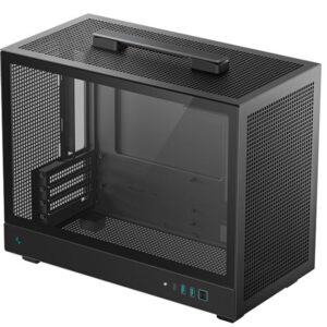 Корпус Deepcool CH160 PLUS чорний Без БЖ Mini-ITX/Micro-ATX, 375*195*323.5(L×W×H)